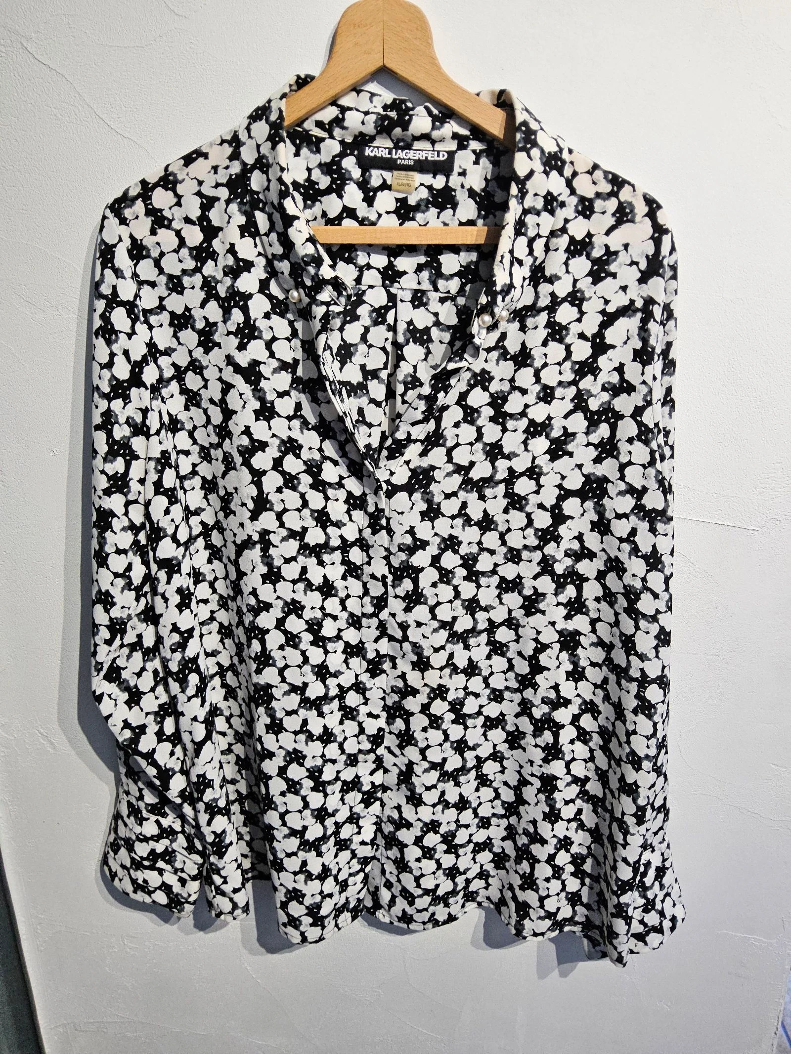 Karl Lagerfeld Paris XL black and white blouse. – photo 2